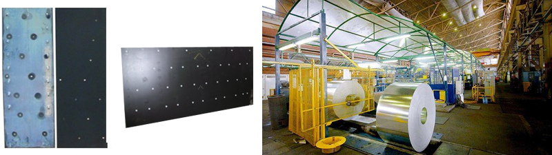 Steel plate electroplating
